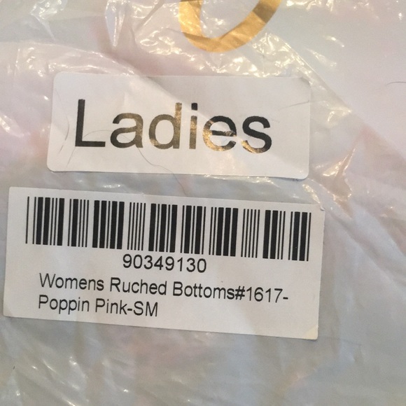 Sold Nwot poppin pink ruched front bottoms S FSOT - Picture 5 of 5